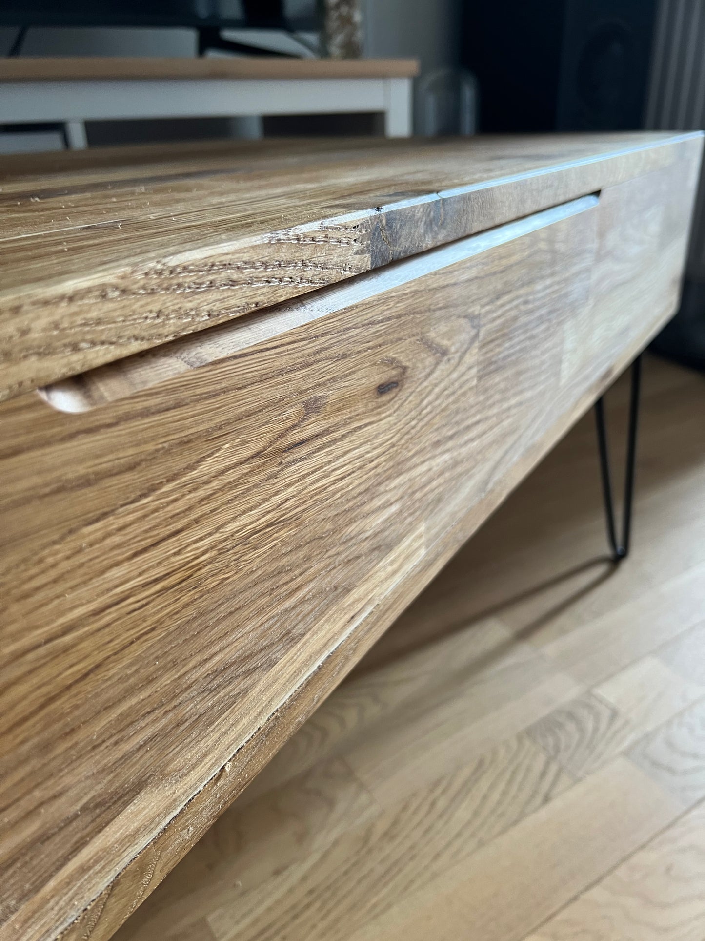 Table basse relevable bois massif L'atelier du meuble scandinave