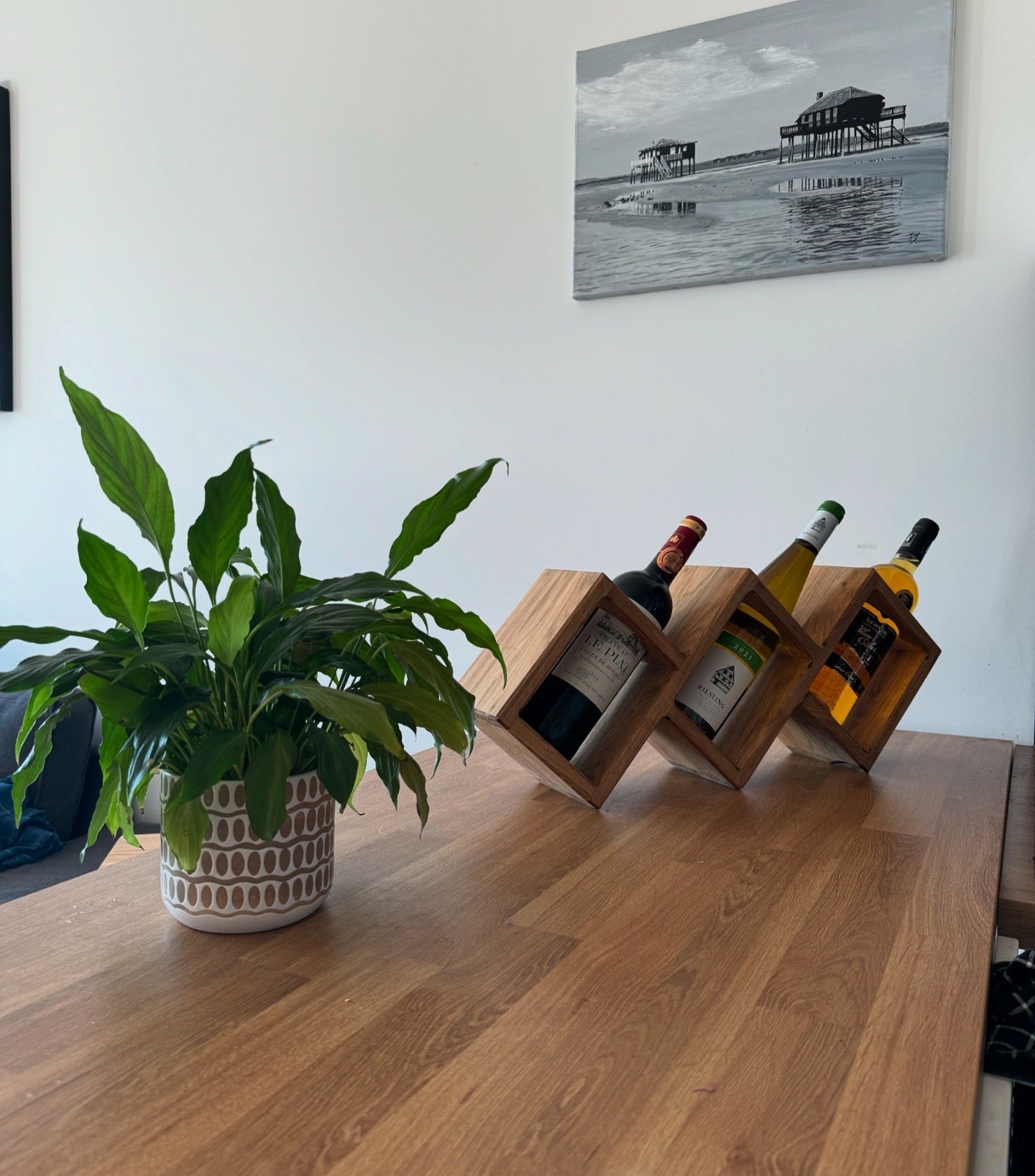 Casier présentoir bouteille de vin en chêne - Ordena Ebenisterie