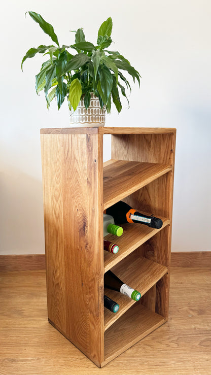 Meuble bouteilles de vin chêne massif - Ordena Ebenisterie