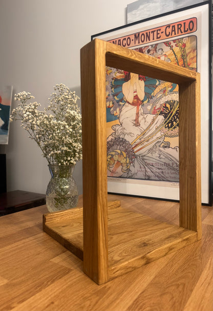 Porte disque vinyle chêne massif