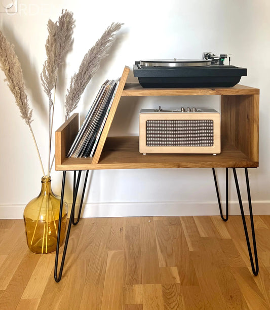 Meuble Platine vinyle chêne « L’original » Ordena Ebenisterie